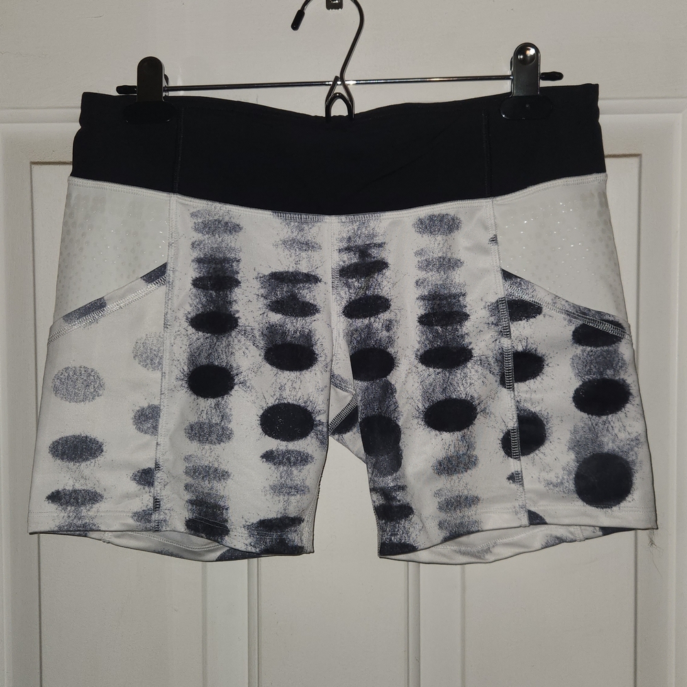 Black and White Patterned Shorts